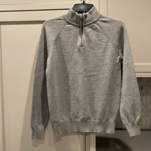 JCREW crewcuts heritage cotton size XL (12-14) half zip sweater